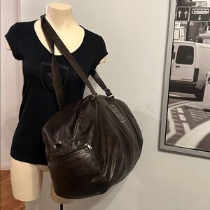 M0851 Weekender/Duffle shoulder Leather Celine Dion Taking Chances Tour  Bag